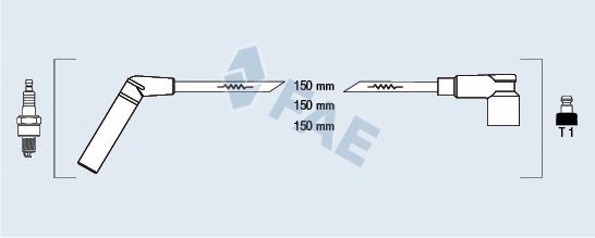 83565 FAE fios de alta voltagem, kit