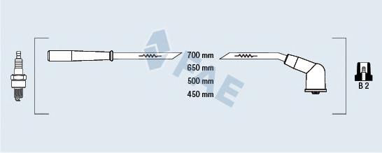 83266 FAE fios de alta voltagem, kit