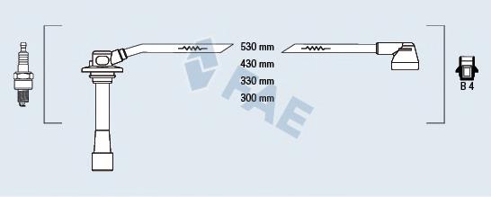 83262 FAE fios de alta voltagem, kit