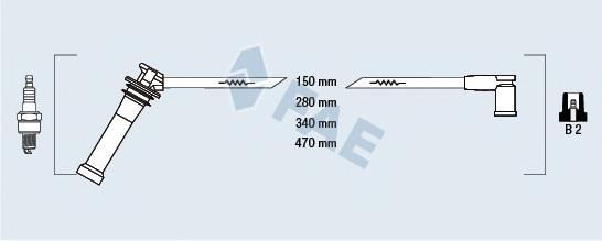 83263 FAE fios de alta voltagem, kit