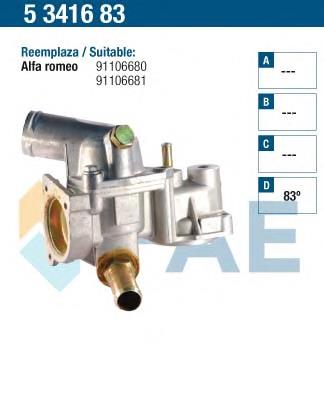 0091106681 Fiat/Alfa/Lancia termostato