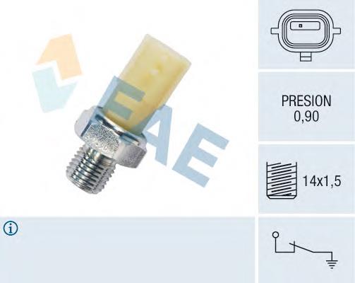 12700 FAE sensor de pressão de óleo