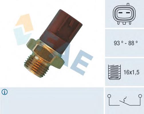 Sensor de temperatura do fluido de esfriamento (de ativação de ventilador do radiador) 36510 FAE