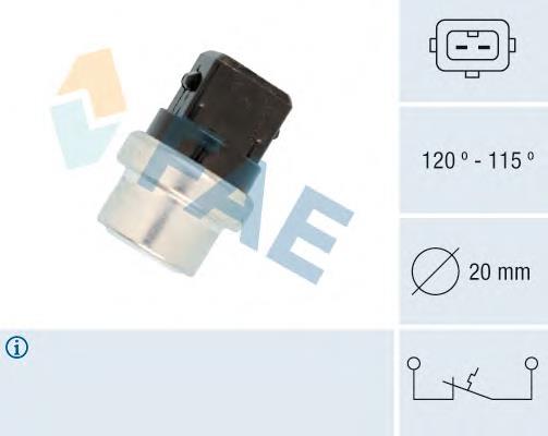 Sensor de temperatura do fluido de esfriamento (de ativação de ventilador do radiador) 36700 FAE