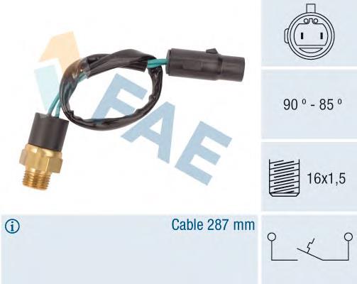 Sensor de temperatura do fluido de esfriamento (de ativação de ventilador do radiador) 36620 FAE