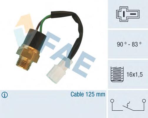 Sensor de temperatura do fluido de esfriamento (de ativação de ventilador do radiador) 36360 FAE