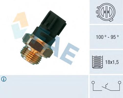 Sensor de temperatura do fluido de esfriamento (de ativação de ventilador do radiador) 36470 FAE