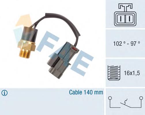 2159502E00 Nissan sensor de temperatura do fluido de esfriamento (de ativação de ventilador do radiador)