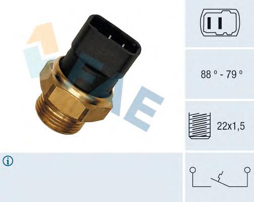 Sensor de temperatura do fluido de esfriamento (de ativação de ventilador do radiador) 37270 FAE