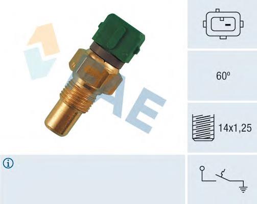 35610 FAE sensor de temperatura do fluido de esfriamento (de ativação de ventilador do radiador)