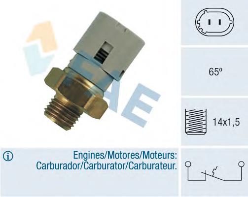 7700743332 Renault (RVI) sensor de temperatura do fluido de esfriamento