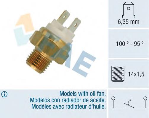 36060 FAE sensor de temperatura do fluido de esfriamento (de ativação de ventilador do radiador)