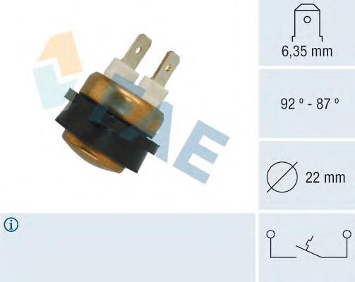 12740478 Volvo sensor de temperatura do fluido de esfriamento (de ativação de ventilador do radiador)