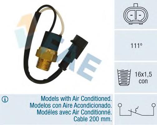 0046478259 Fiat/Alfa/Lancia sensor de temperatura do fluido de esfriamento