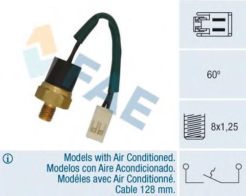 Sensor de temperatura do fluido de esfriamento 35855 FAE