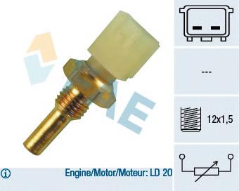 19317442 General Motors sensor de temperatura do fluido de esfriamento