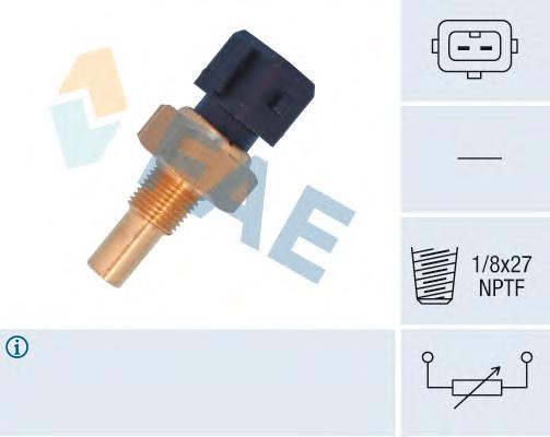 Sensor de temperatura do fluido de esfriamento 32700 FAE