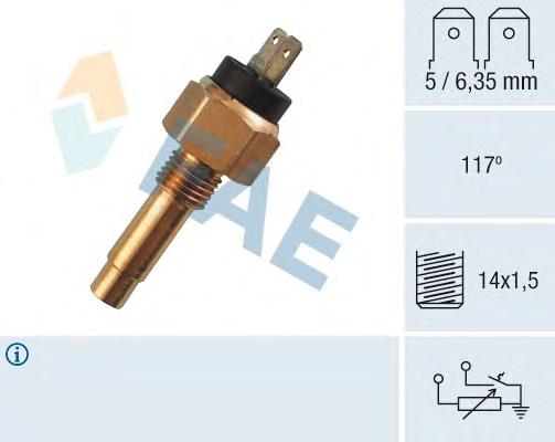 53200 Smpe sensor de temperatura do fluido de esfriamento