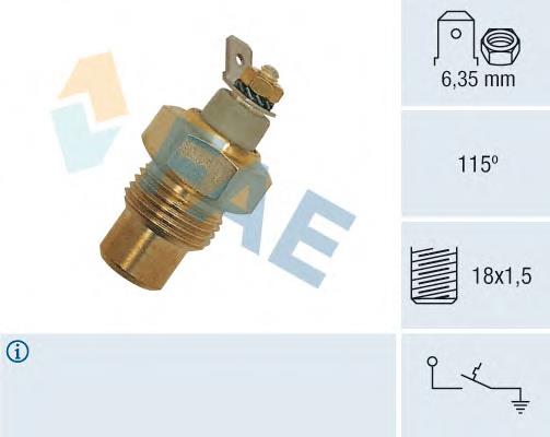 7700641336 Renault (RVI) sensor de temperatura do fluido de esfriamento, no dispositivo