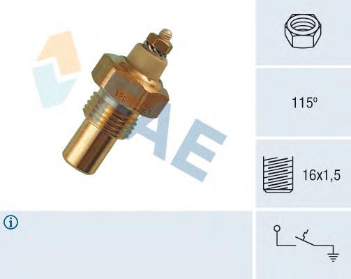 24245 Peugeot/Citroen sensor de temperatura do fluido de esfriamento