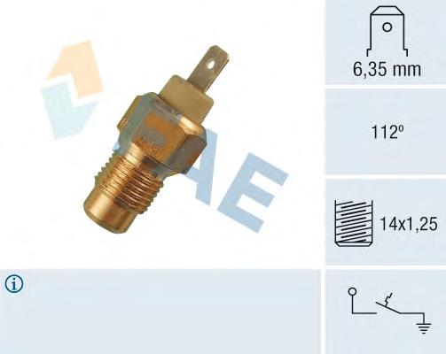 Датчик температуры охлаждающей жидкости, на приборе 35180 FAE