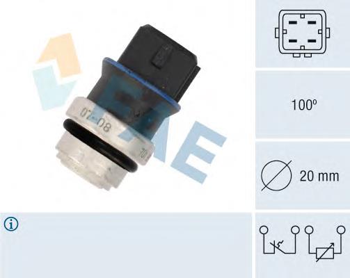 34322 FAE sensor de temperatura do fluido de esfriamento