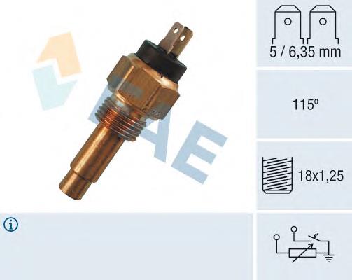 46457368 FIAT Sensor de temperatura original y equivalente