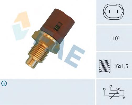 Sensor de temperatura do fluido de esfriamento 34450 FAE