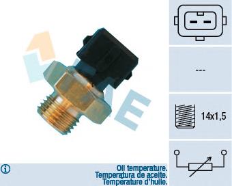 201307466 Hans Pries (Topran) sensor de temperatura de óleo de motor