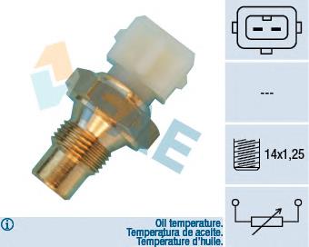 24261 Peugeot/Citroen sensor de temperatura de óleo de motor