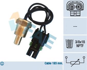 8933002383 Renault (RVI) sensor de temperatura do fluido de esfriamento