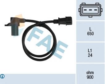 Sensor de posição (de revoluções) de cambota 79037 FAE