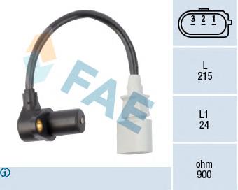 79048 FAE sensor de posição (de revoluções de cambota)