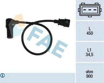 79074 FAE sensor de posição (de revoluções de cambota)