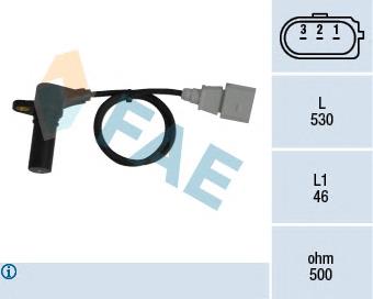 79063 FAE sensor de posição (de revoluções de cambota)