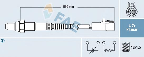 Лямбда зонд после катализатора FAE 77256