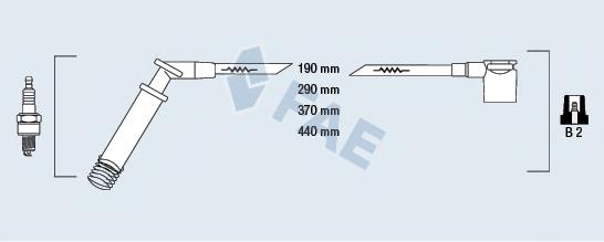 85100 FAE fios de alta voltagem, kit