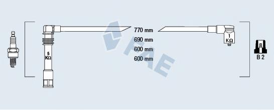 85061 FAE fios de alta voltagem, kit