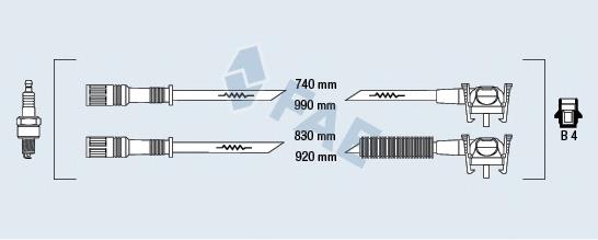 85112 FAE fios de alta voltagem, kit