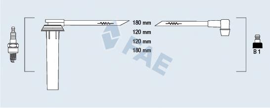 83981 FAE fios de alta voltagem, kit