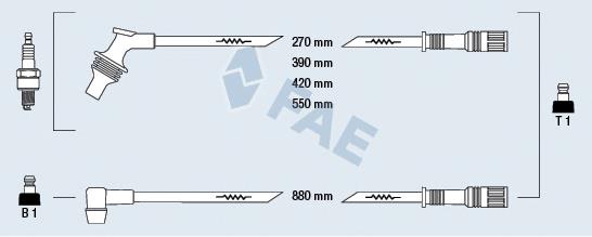 85260 FAE fios de alta voltagem, kit