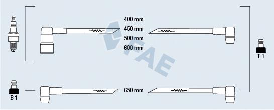 Fios de alta voltagem, kit 83190 FAE