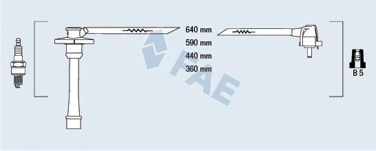 83581 FAE fios de alta voltagem, kit