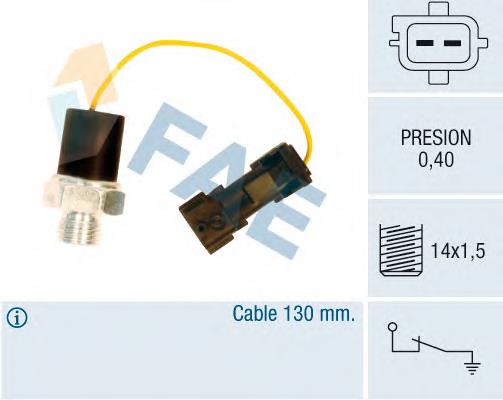 Sensor de pressão de óleo 12650 FAE