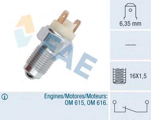 Sensor de ativação das luzes de marcha à ré para Mercedes 100 (631)