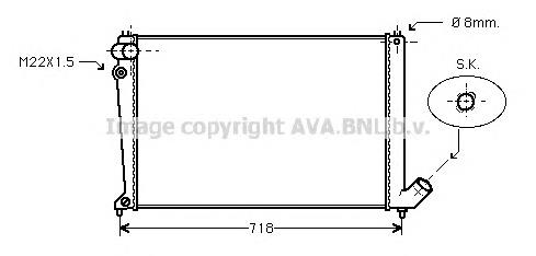 Радиатор CNA2106 AVA