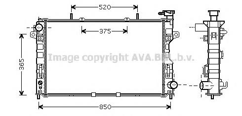 RA62770A KLARKSONAS radiador de esfriamento de motor