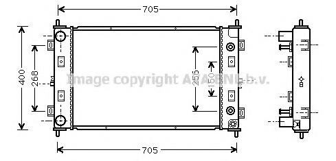 CR2034 AVA radiador de esfriamento de motor