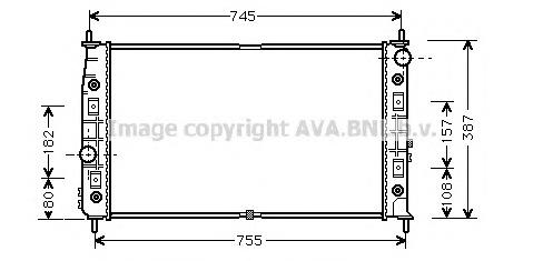 Радиатор CR2054 AVA