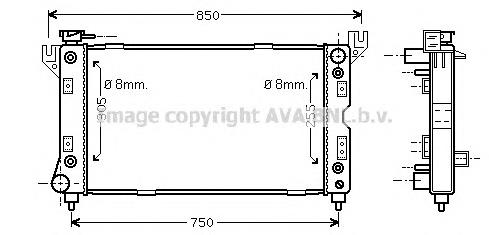 CR2029 AVA radiador de esfriamento de motor